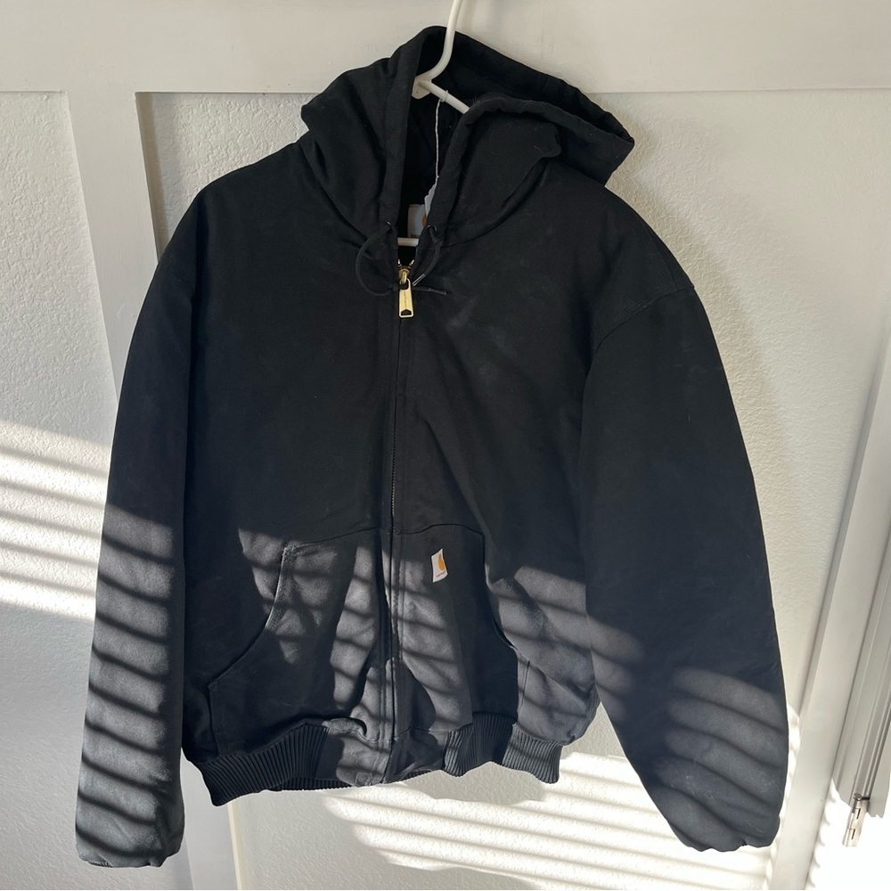 Vintage Carhartt Men's Large Tall Full-zip Canvas Jacket.